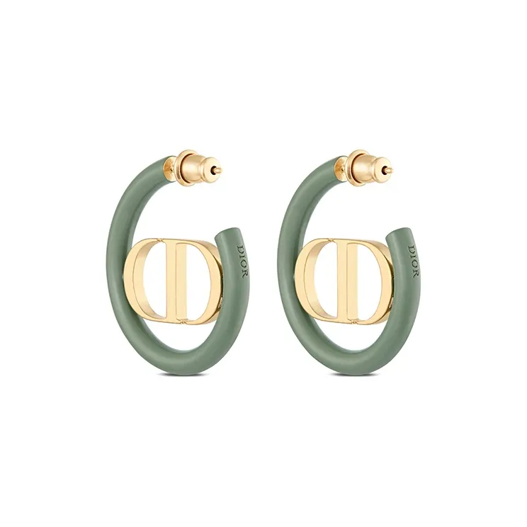 DIOR Earrings Women's Green-2