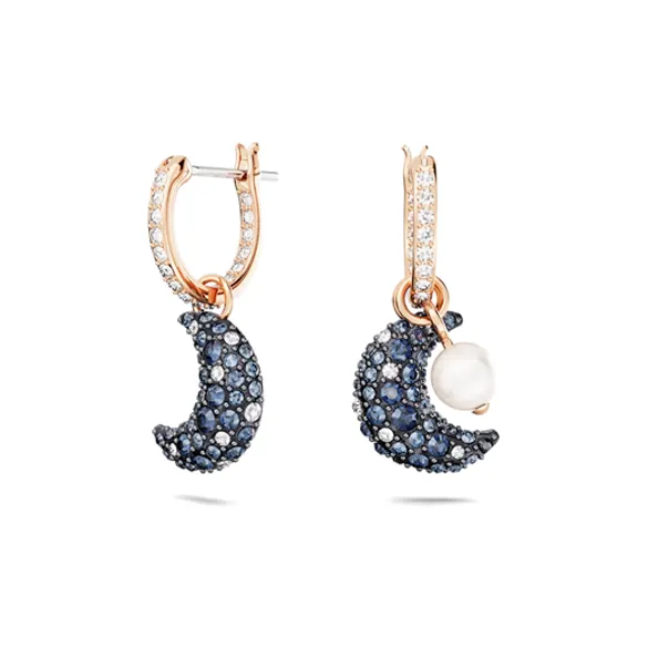 Swarovski Enamel Earrings Women's Blue-0