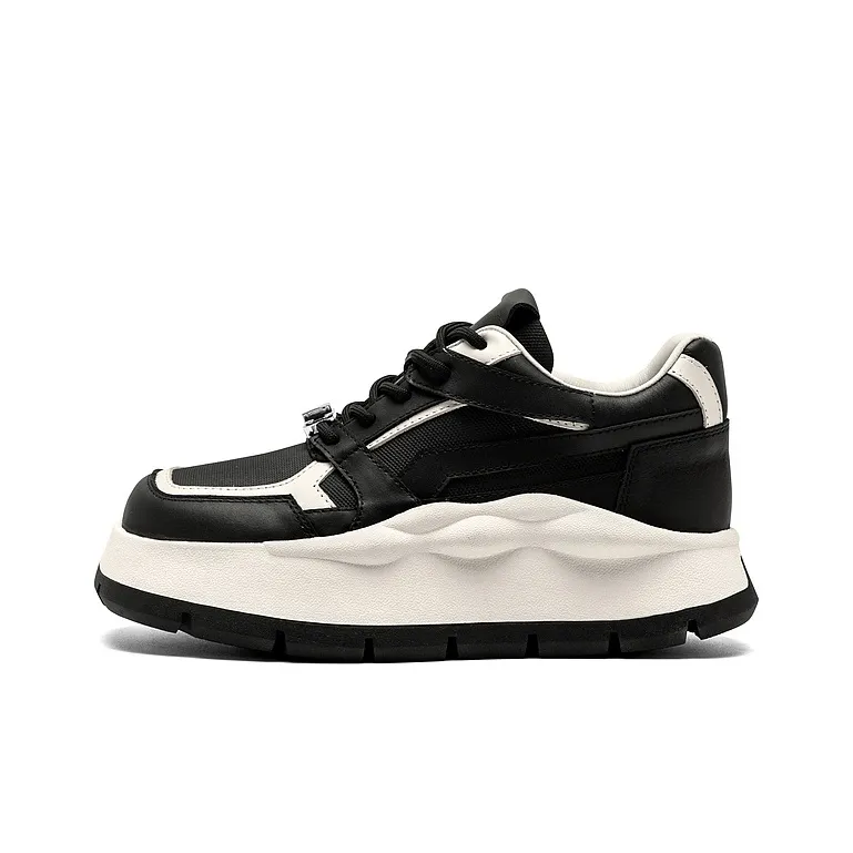 JOOC Height Increasing Low-Top Chunky Sneakers Women's-5