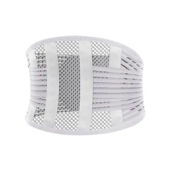 LIZI Back Support Braces Breathable Warm Protective Rehabilitation Compression White Unisex