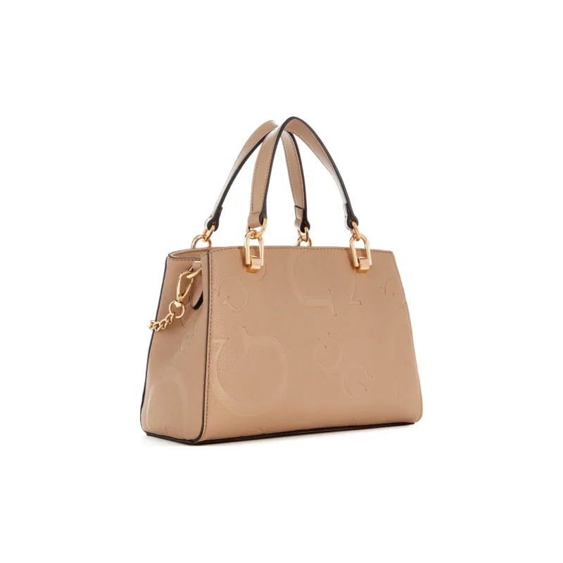 GUESS Artificial Leather Handbag Shoulder Bag Crossbody Bag Small Size Women's Light Brown-1