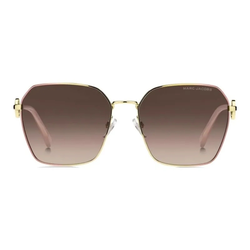 MARC JACOBS Metal Square Sunglasses Women's Gold-1