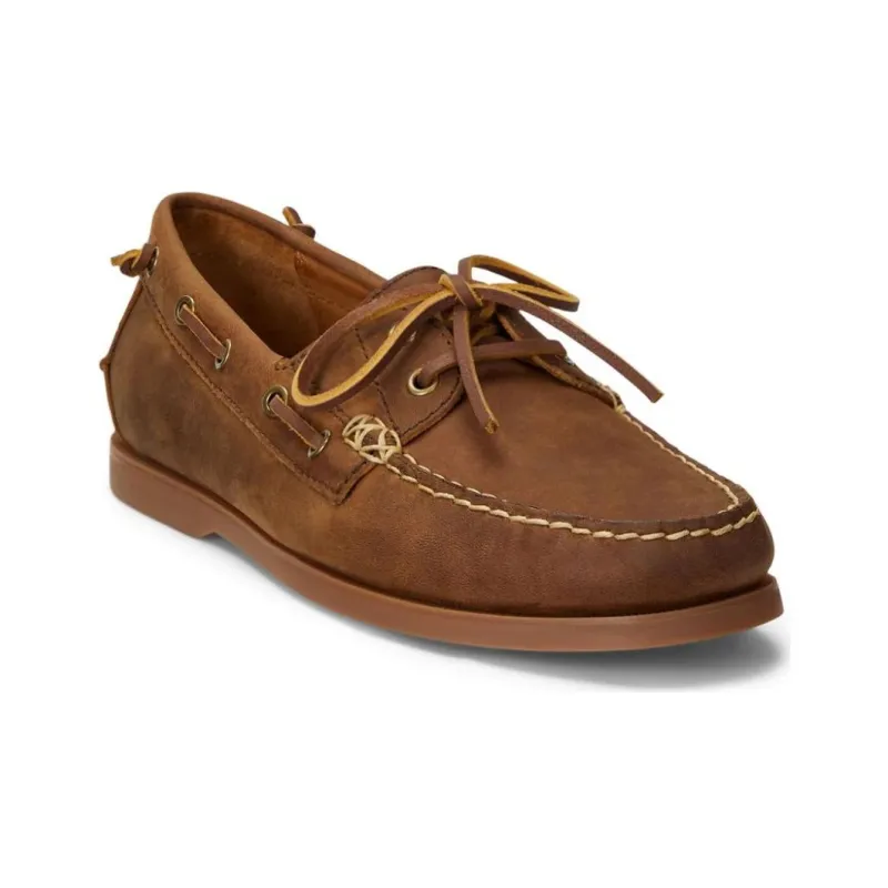 Polo Ralph Lauren Merton Leather Boat Shoes-2