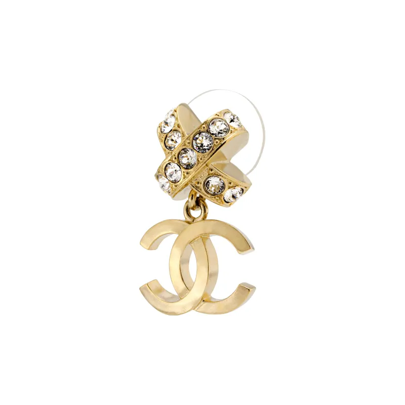 CHANEL Earrings Women's Gold-1