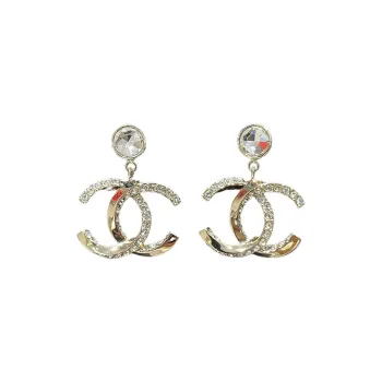 CHANEL Earrings Women's Gold