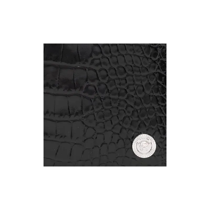 VERSACE MEDUSA BIGGIE Series Calfskin Wallet Men's Black-5