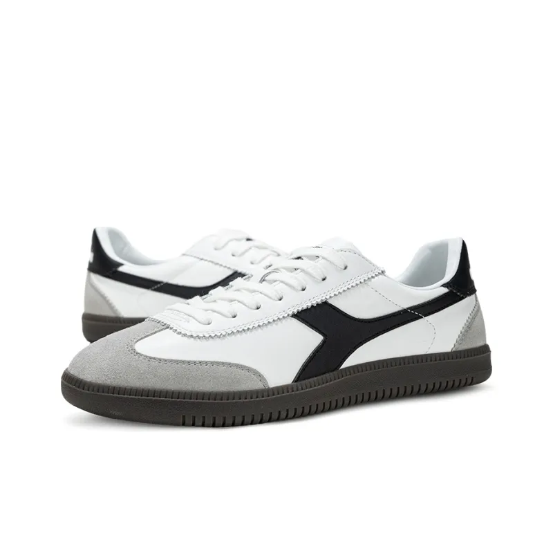 Diadora Anti Slip Wear Resistant Low Top Skateboard Shoes Unisex White-2