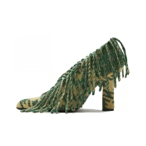 Burberry 100mm Abstract-pattern Fringed Pumps