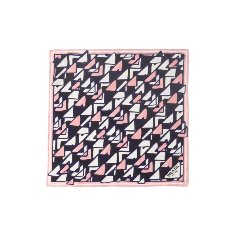 PRADA Geometric-print Silk Scarf-1