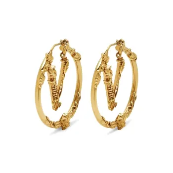 VERSACE Earrings Women's Gold