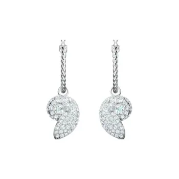 Swarovski Shell Nautilus Earrings Women's Aqua Green