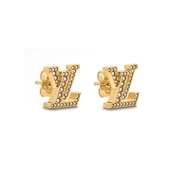 LOUIS VUITTON Metal Earrings Women's Gold