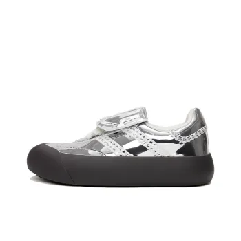 GOOD BAI DUM DUM Low Top Skateboard Shoes Unisex Silver