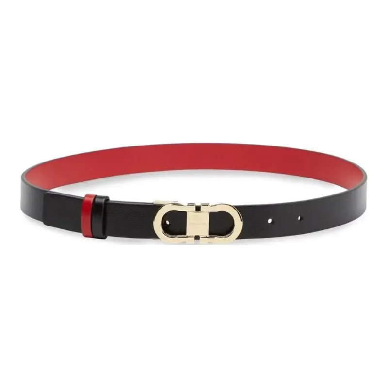 Ferragamo Gancini buckle Reversible Leather Belt-1