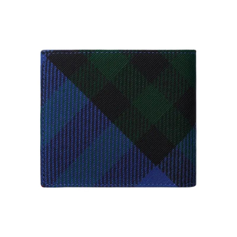 Burberry Polyester Cotton Blend Wallet Men's Knight Blue-1