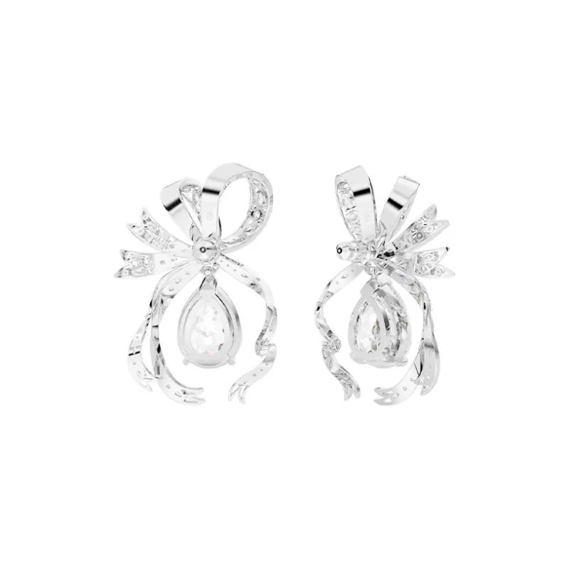Swarovski Volta Earrings Women's Silver-3