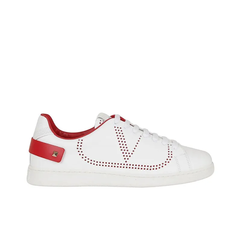 Valentino Women's Backnet Sneaker 'White Red'-2