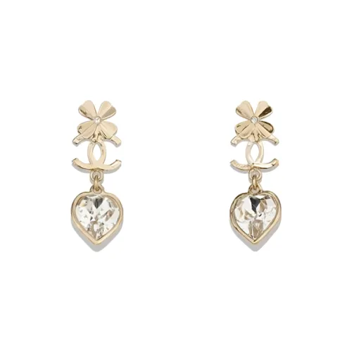 CHANEL Earrings Women's Gold