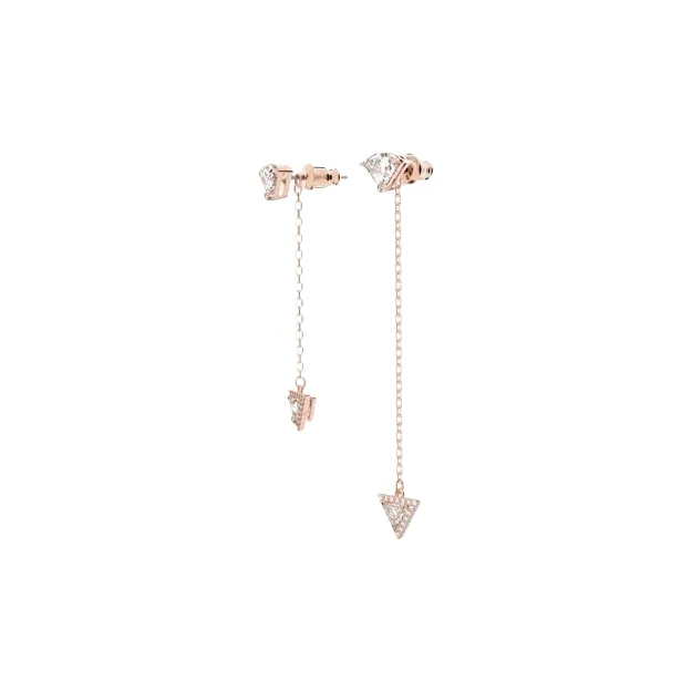 Swarovski Rose Gold Tone Plated Earrings Women's Rose Gold-2