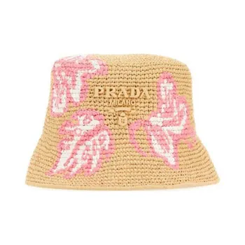 PRADA Viscose Bucket Hats Women's Yellow