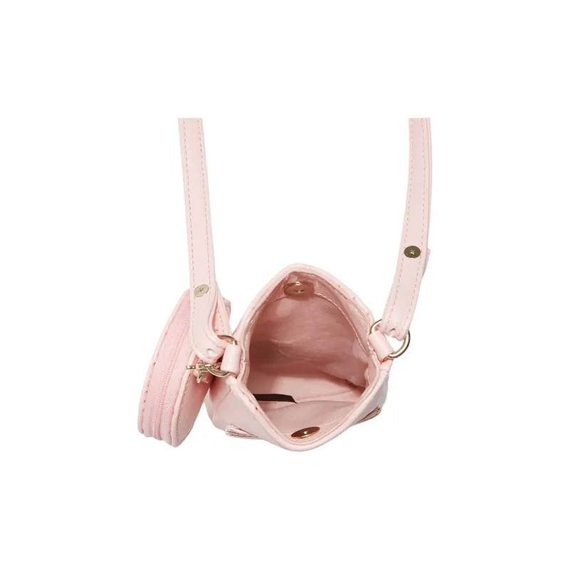 GUESS Artificial Leather One Shoulder Crossbody Cell Phone Pouch Women's Rose Pink-2