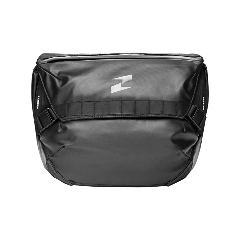 TAJEZZO PVC With Textile Messenger Bag Workwear Crossbody Bag Unisex-0
