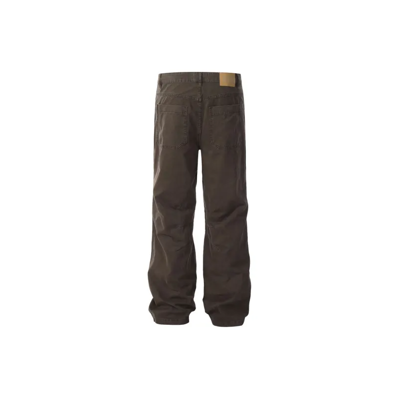 Lulifama Jeans Unisex Light Khaki-13