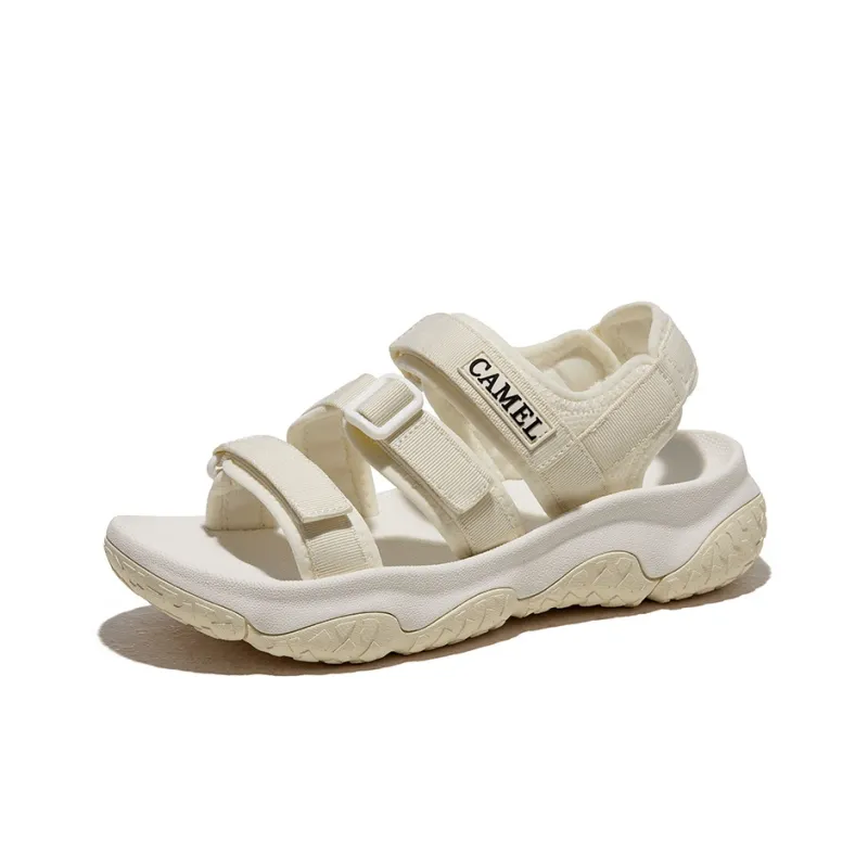 CAMEL Beach Sandals Women's Milk White/Iris Purple/Sand/Sea Blue/Red/White Milk White/Glacier Blue/Black/Beige-2
