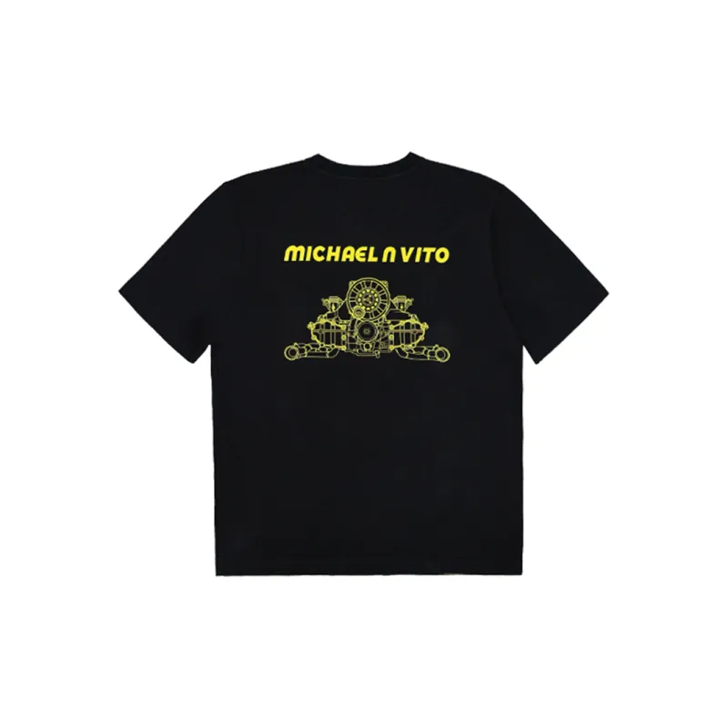 RAUH Welt BEGRIFF Short Sleeved T Shirts Unisex Black-1