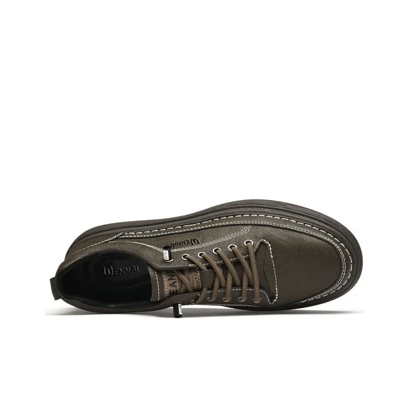 Wen Nai Casual Shoes Men's Brown-3