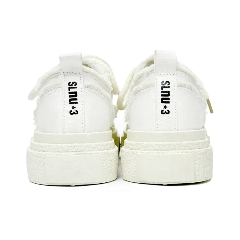 SLnU★3 Anti-Slip And Wear-Resistant Height Increasing Low-Top Canvas Shoes Unisex-4