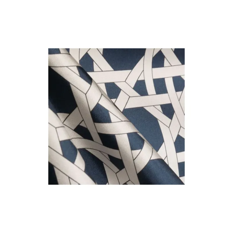 Aspinal Of London Rattan Weave Silk Scarf-2