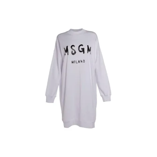 MSGM Long-Sleeved Dresses Women's Gray