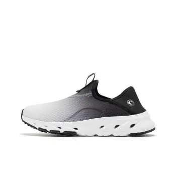 QIAODAN Slip Resistant, Balance, Lightweight Low Top Running Shoes Women's White Black
