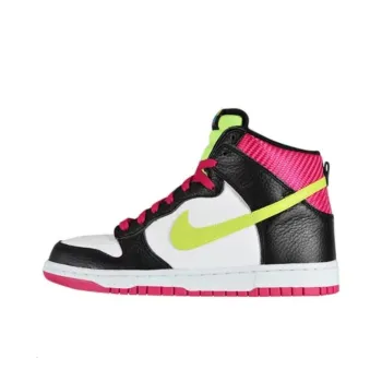 Nike Dunk High Basketball White/Black/Fireberry/Volt