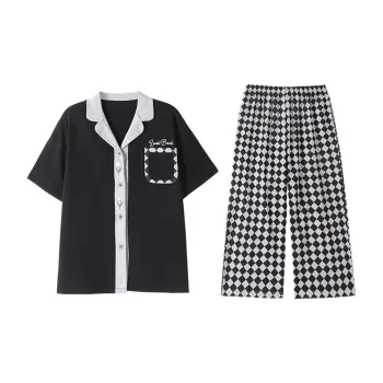 Tianmicat Pajama Set Women's Black