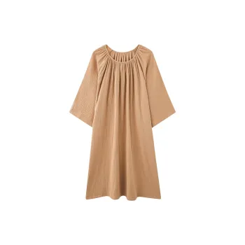 Tianmicat Nightgown Women's Desert Brown