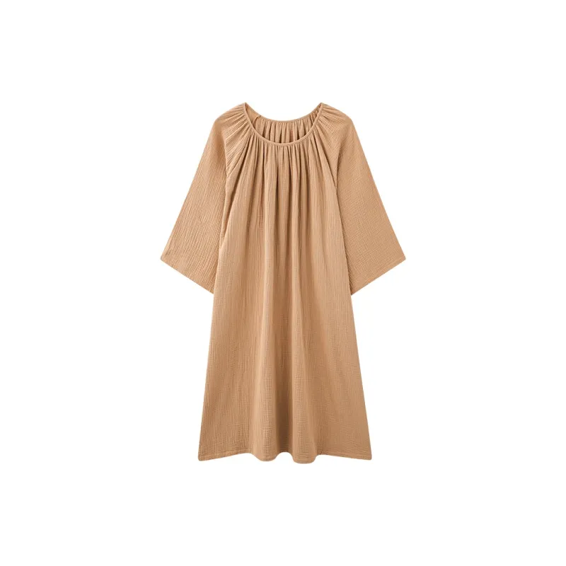 Tianmicat Nightgown Women's Desert Brown-0