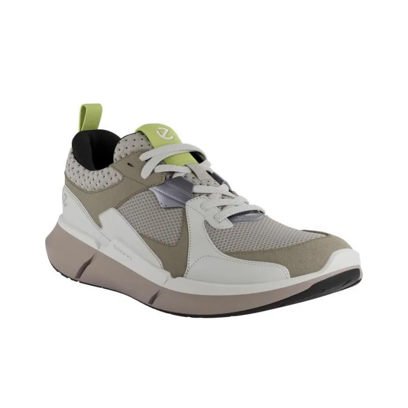 Ecco Low Top Casual Shoes Men's Gray Green-1