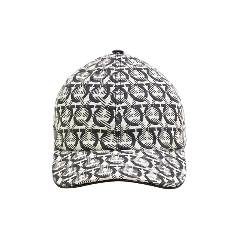 Ferragamo Interlocking Gancini Print Baseball Cap-1