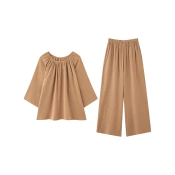 Tianmicat Pajama Set Women's Desert Brown