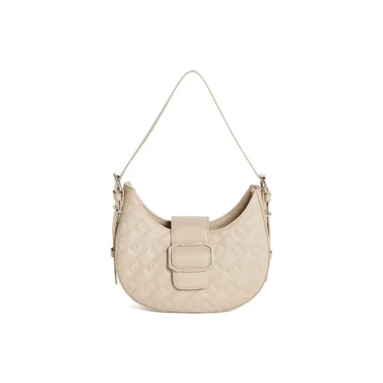 GUESS Artificial Leather Shoulder Bag Women's Tan-0
