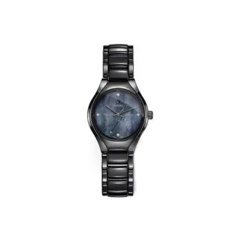 RADO Realme Collection Automatic Mechanical Movement Women's Watch 30mm Blue Dial Ceramic Watch Case Ceramic Strap