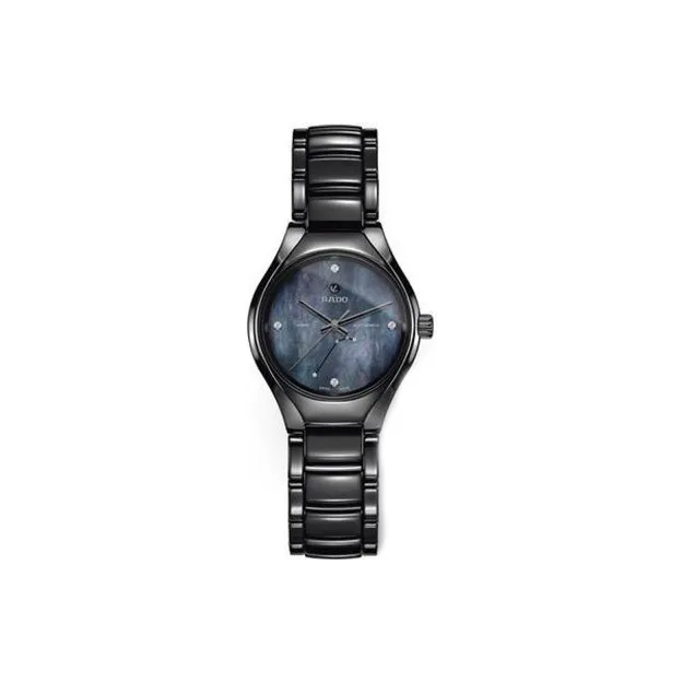 RADO Realme Collection Automatic Mechanical Movement Women's Watch 30mm Blue Dial Ceramic Watch Case Ceramic Strap-0