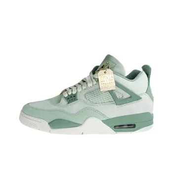 Jordan Air Jordan 4 'FIRST CLASS' PE Durable Breathable Low Top Vintage Basketball Shoes Men's Green