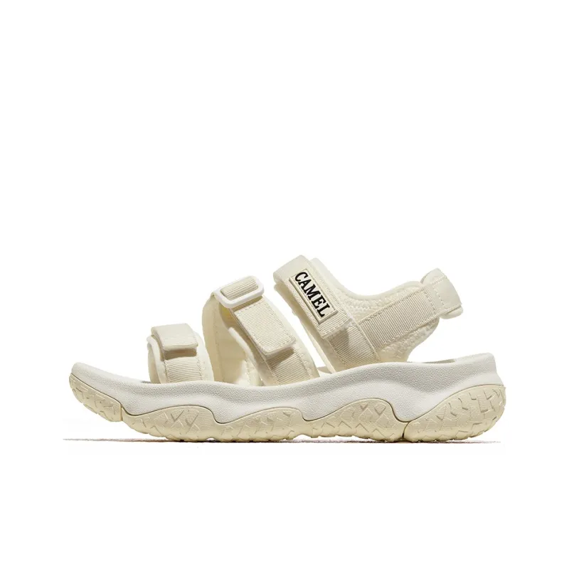CAMEL Beach Sandals Women's Milk White/Iris Purple/Sand/Sea Blue/Red/White Milk White/Glacier Blue/Black/Beige-0