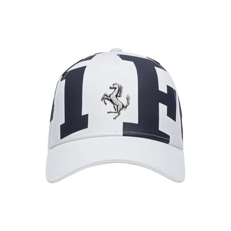 Ferrari Logo-print Cotton Twill Cap-0