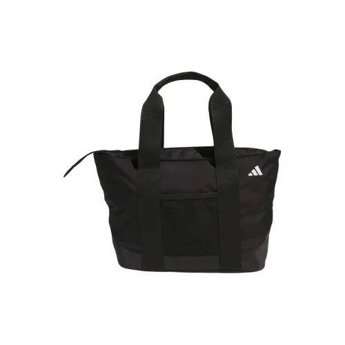 Adidas Recycled Polyester Plain Weave Fabric Handbag Men's Black