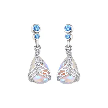 Happy Tide Moonstone Stud Earrings Women's