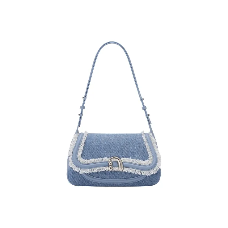 AMAZING SONG Cow Leather Nubuck Handheld Bag Saddle Bag Shoulder Bag Women's Black/White/Green/Red-55